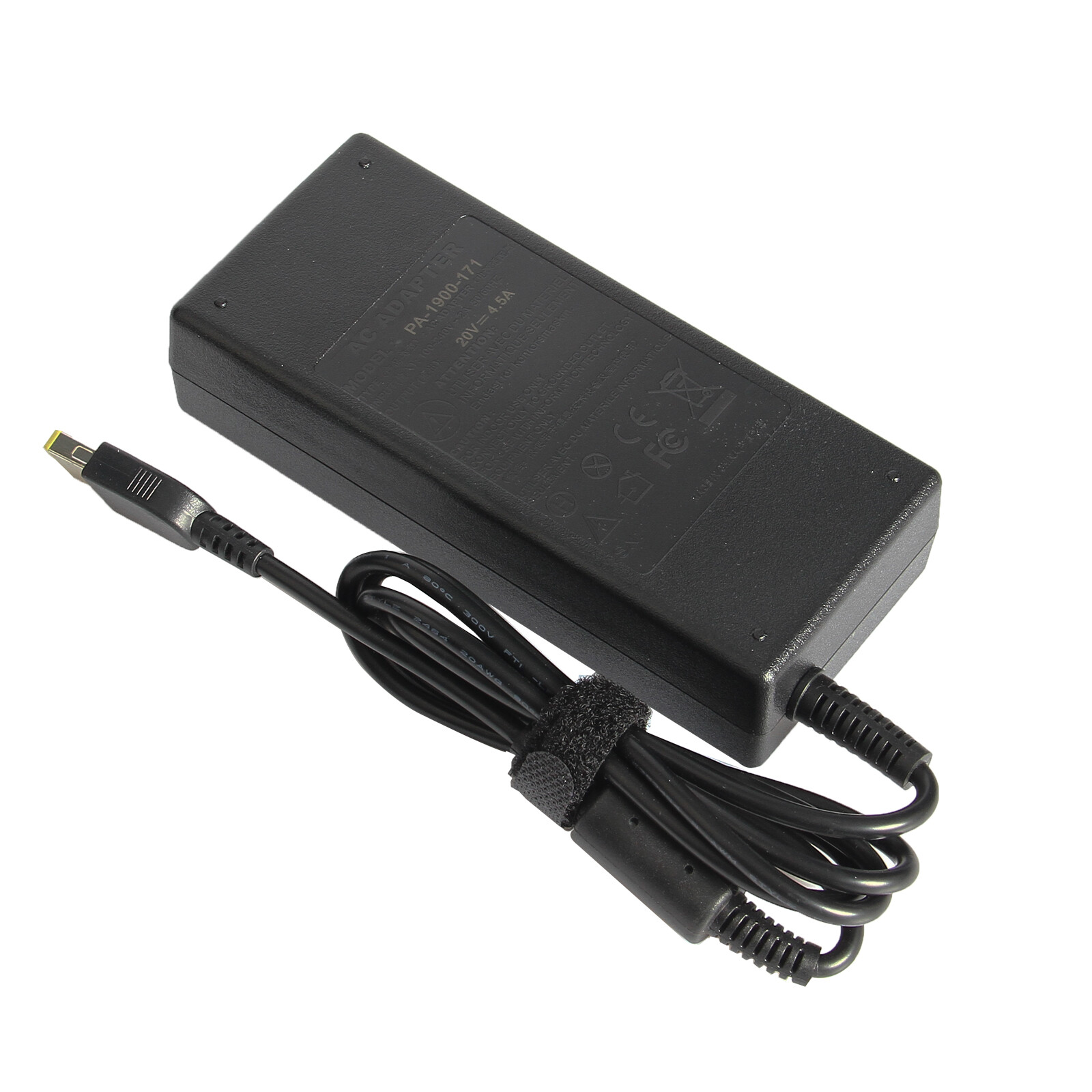 90W 20V 4.5A AC Adapter Laptop Charger for Lenovo Square / Slim Tip Power Supply