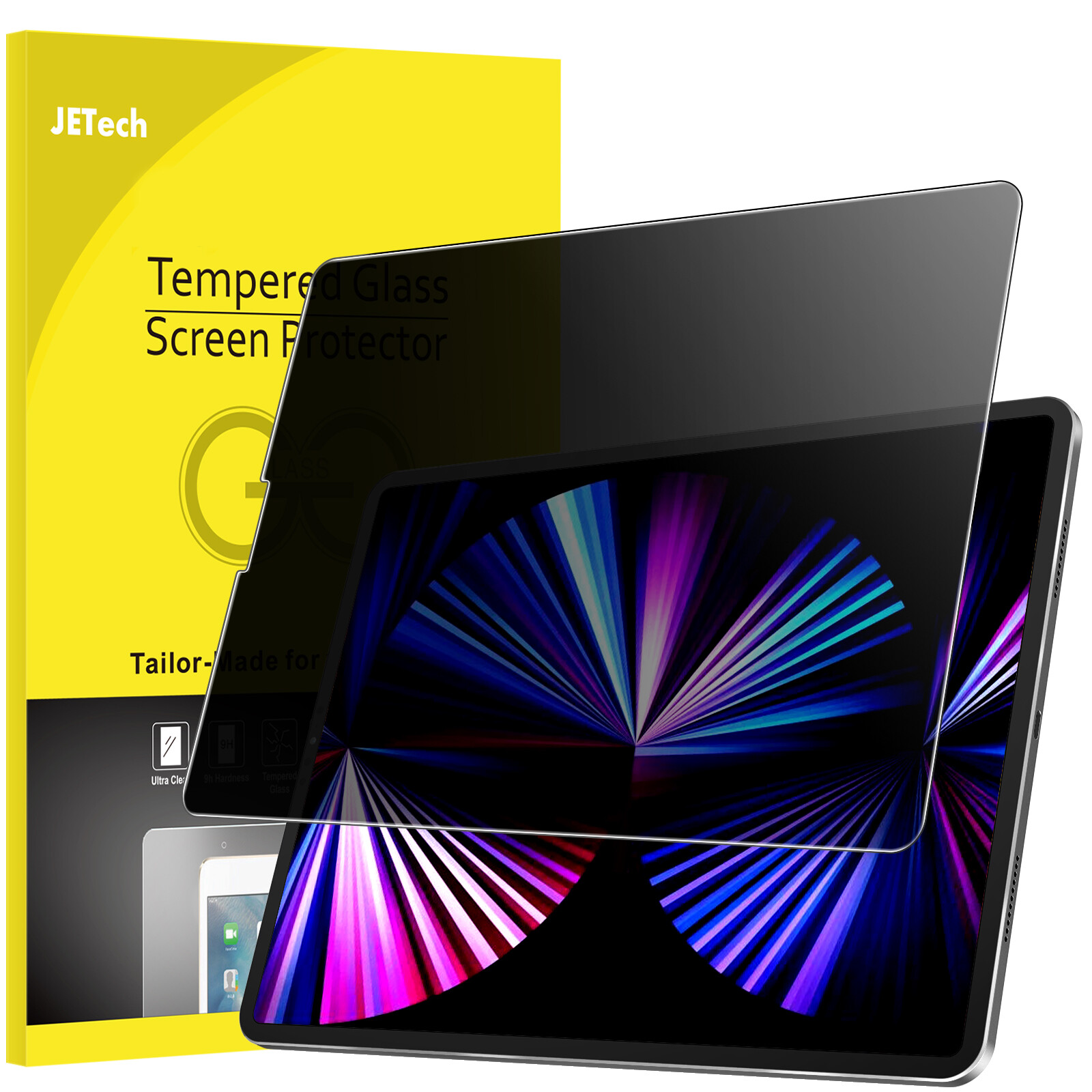 JETech Privacy Screen Protector for iPad Air 5/4 10.9″, iPad Pro 11″ all models