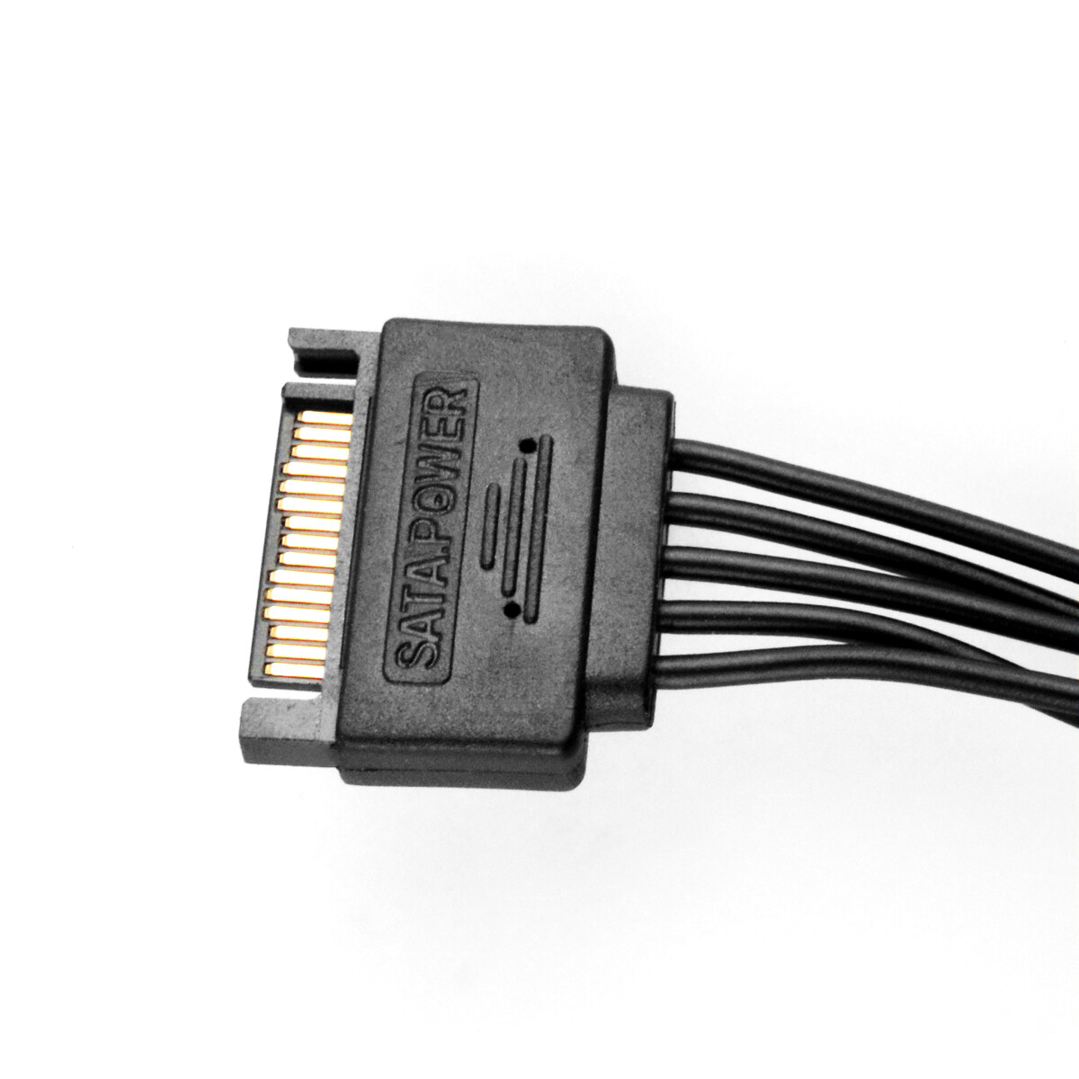 15 Pin 1 Male To 8 Female SATA Computer Hard Drive Splitter Adapter Power Cable