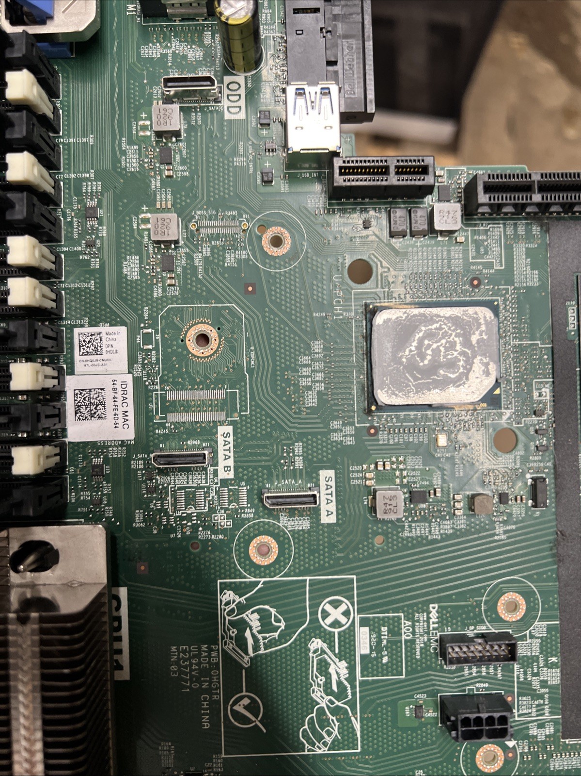 Dell PowerEdge R640 Server DDR4 LGA3647 Motherboard RGP26 HG0J8 08R9M
