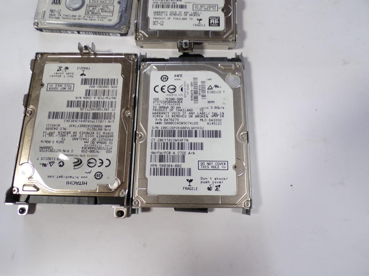 Lot Of 4* Hitachi HTS723232A7A364 320GB SATA 3.0Gb/s 2.5” Hard Drive