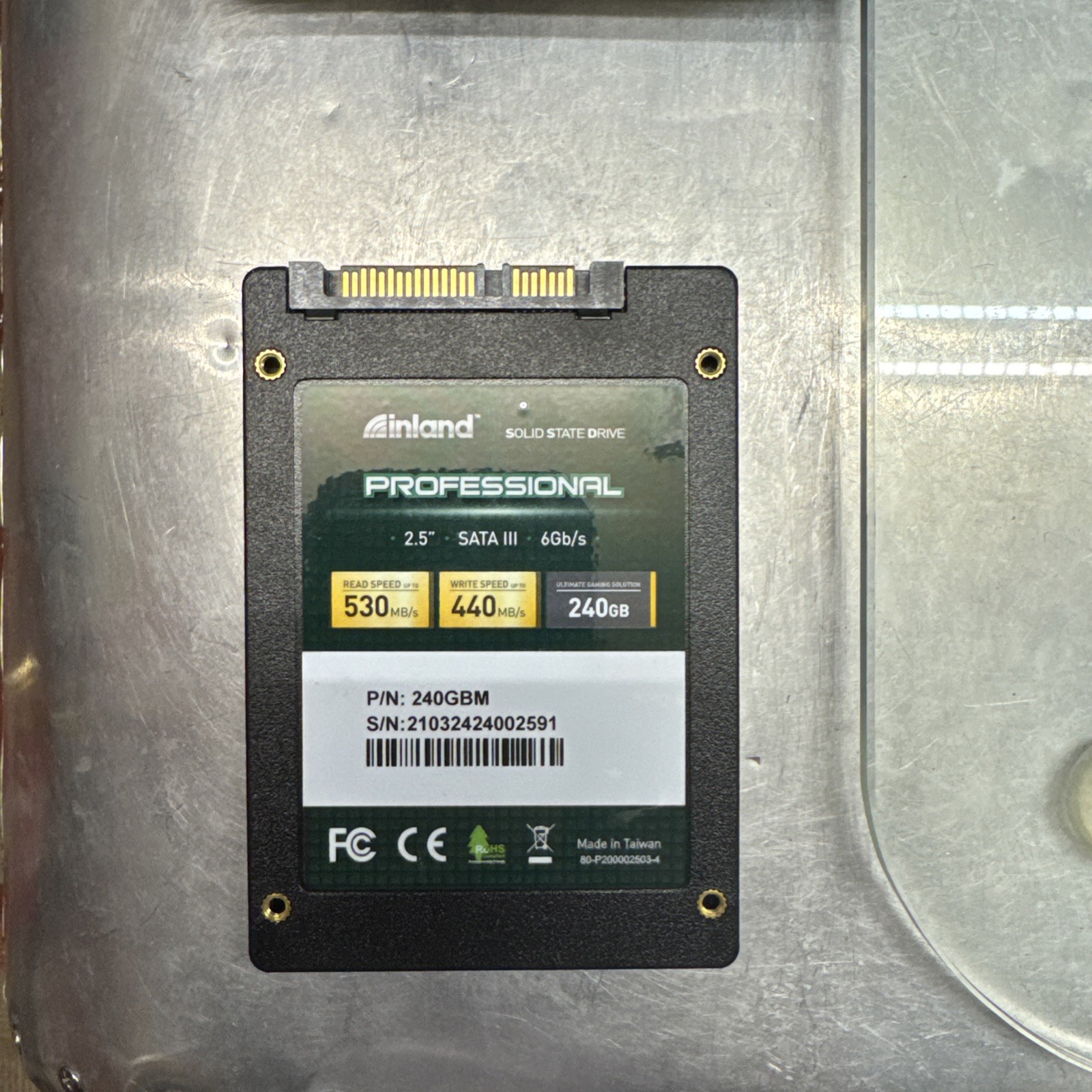 INLAND 240GB SSD SOLID STATE INTERNAL 2.5″ HARD DISK DRIVE – 240GBM