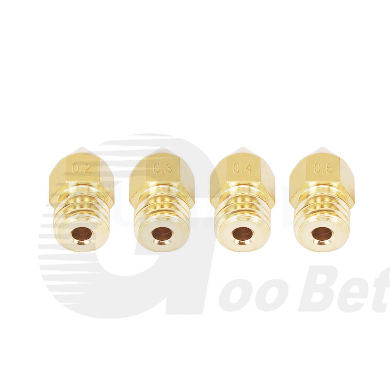 Brass 0.1mm to 1mm MK8 Extruder Nozzle M6 3D Printer CR-10 Ender Anet 1.75mm 3mm