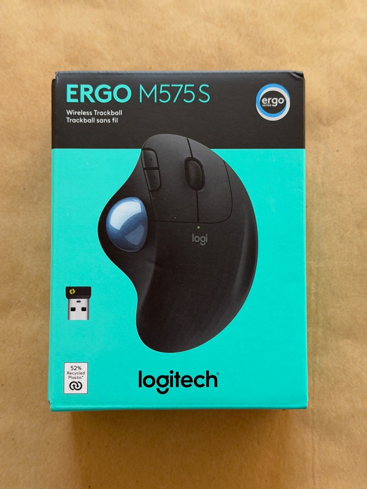 NEW LOGITECH ERGO M575S WIRELESS TRACKBALL COLOR: BLACK 910-007026 FAST SHIPPING