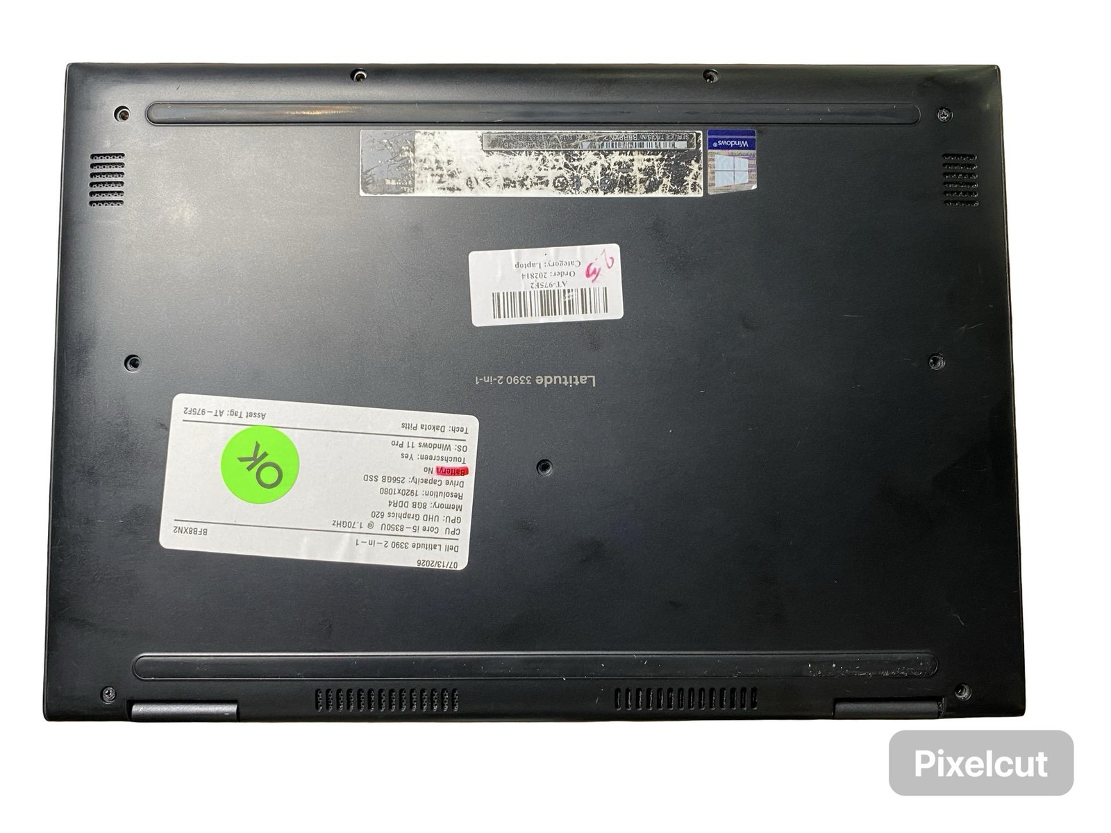 Dell Latitude 3390 2-in-1 i5 8350U 8GB 256GB Windows 11 Pro No Battery Grade C