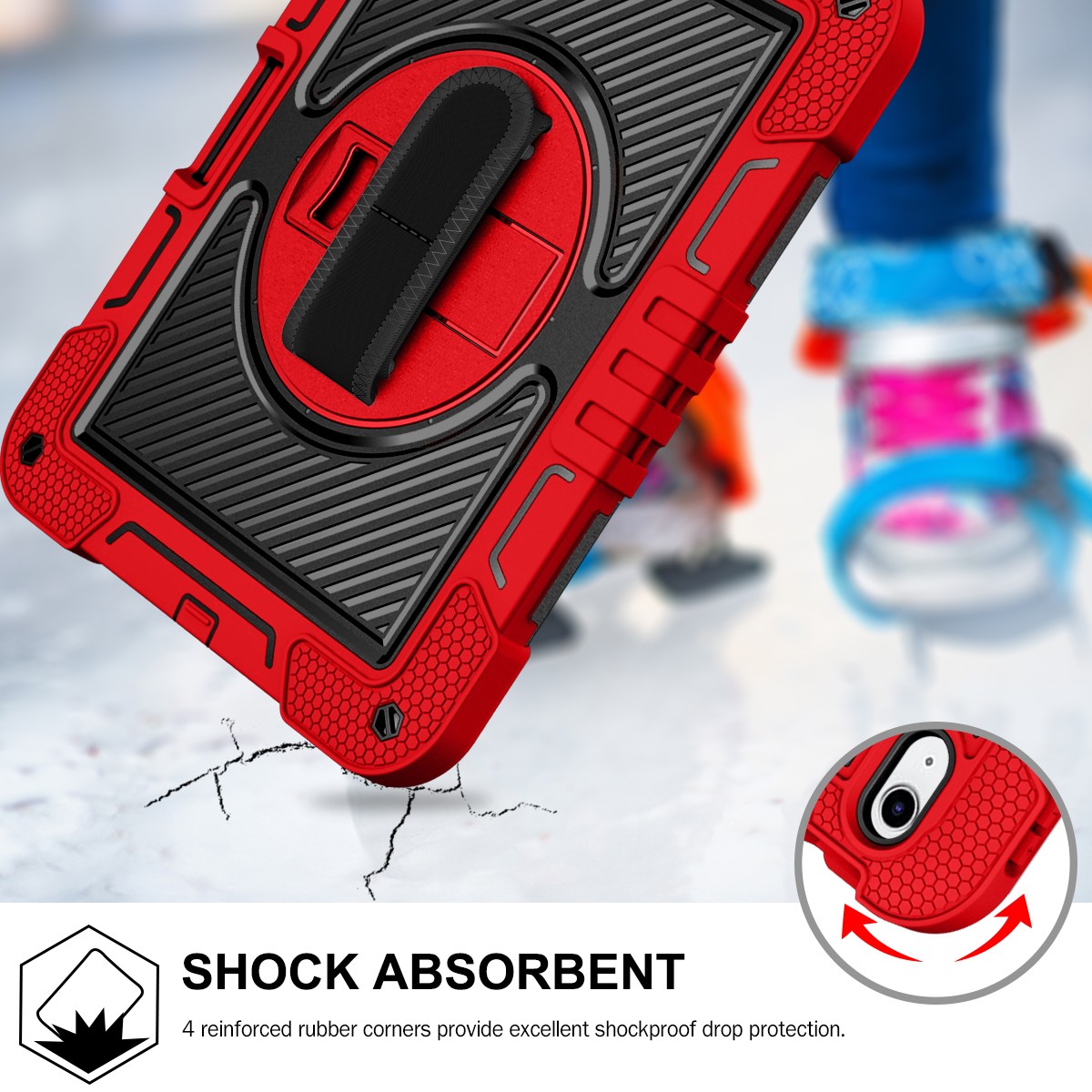 Heavy Duty Shockproof Stand Case Cover For iPad 9th/8th/7th/6th/5th Generation