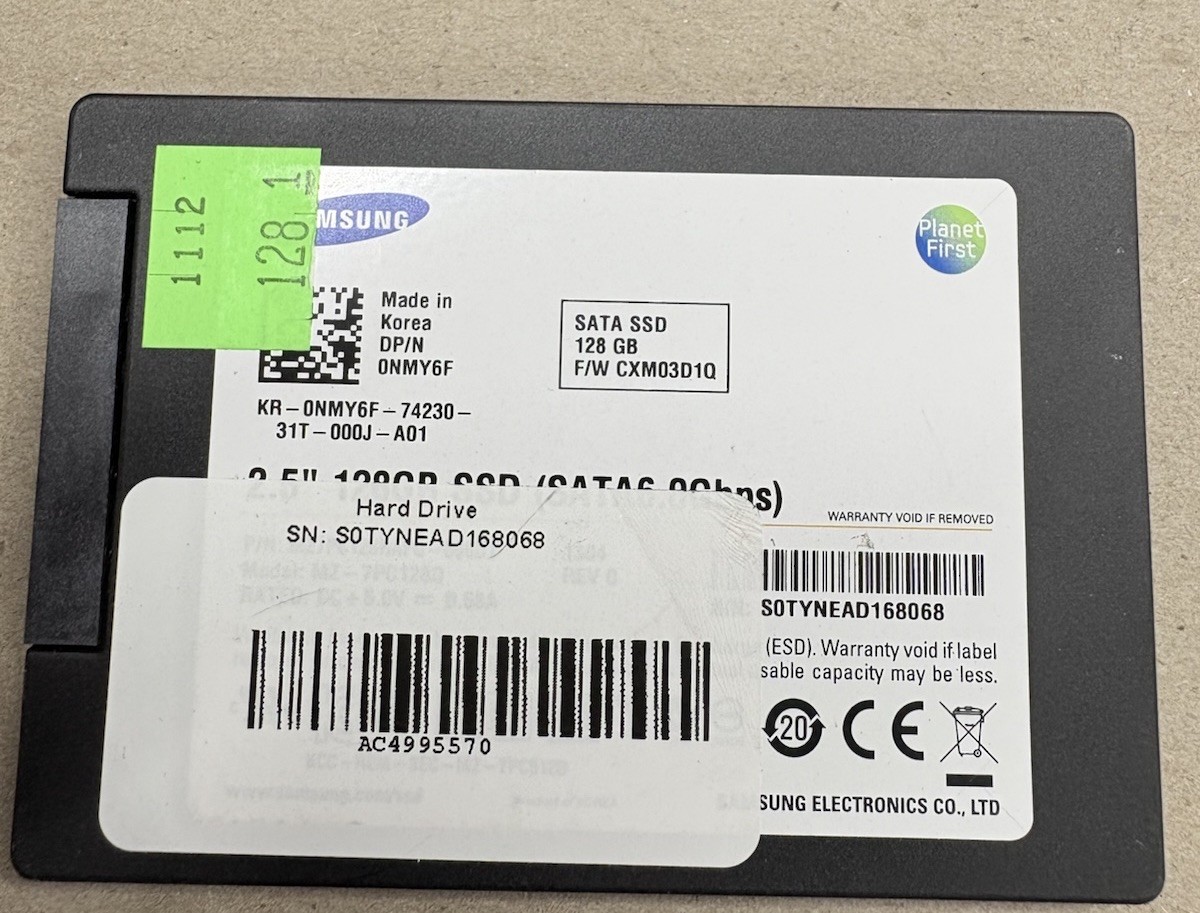 Samsung PM830 128GB 2.5″ 7mm SATA SSD