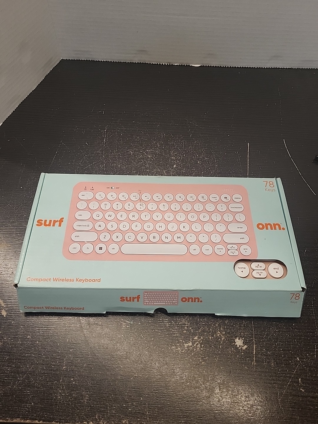 Mini Compact Wireless Keyboard 78 Keys Pink