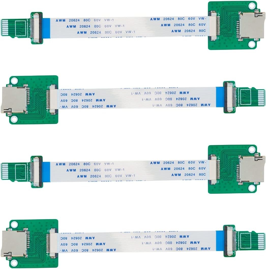 15cm Micro SD Card Extension Cable – Male to Female, 4 Pack