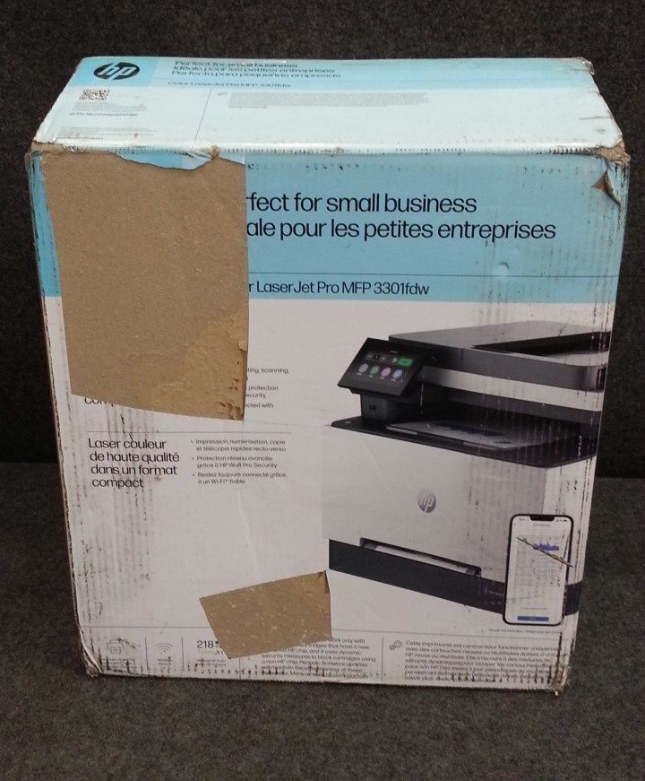 HP Color Laserjet Pro 3301fdw Color Laser AlO Printer, Scan, Copy & Fax *