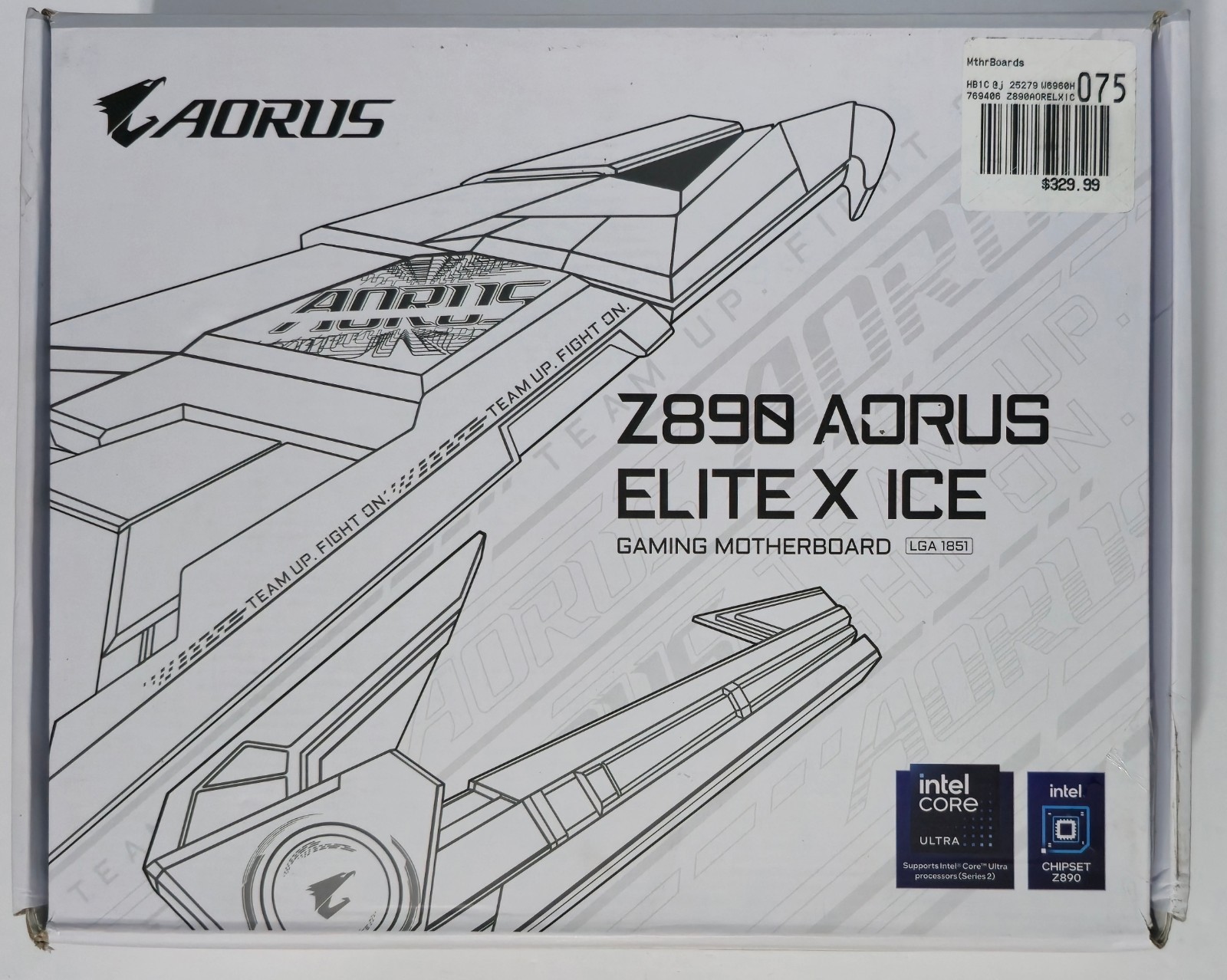 GIGABYTE Z890 AORUS ELITE X ICE Intel Core Ultra LGA 1851 WIFI7 DDR5 *READ*