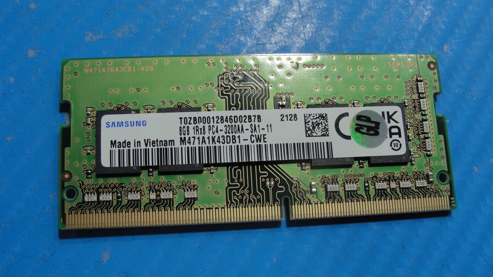 HP 17-cp0053cl Samsung 8GB 2Rx8 PC4-3200AA SO-DIMM Memory RAM M471A1K43DB1-CWE