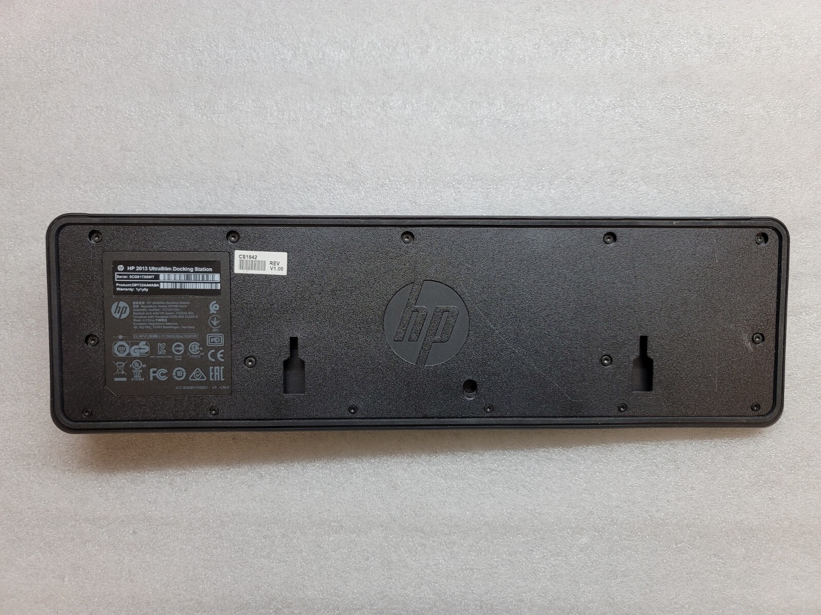 GENUINE OEM HP 2013 ULTRASLIM DOCKING STATION D9Y32AA#ABA HP