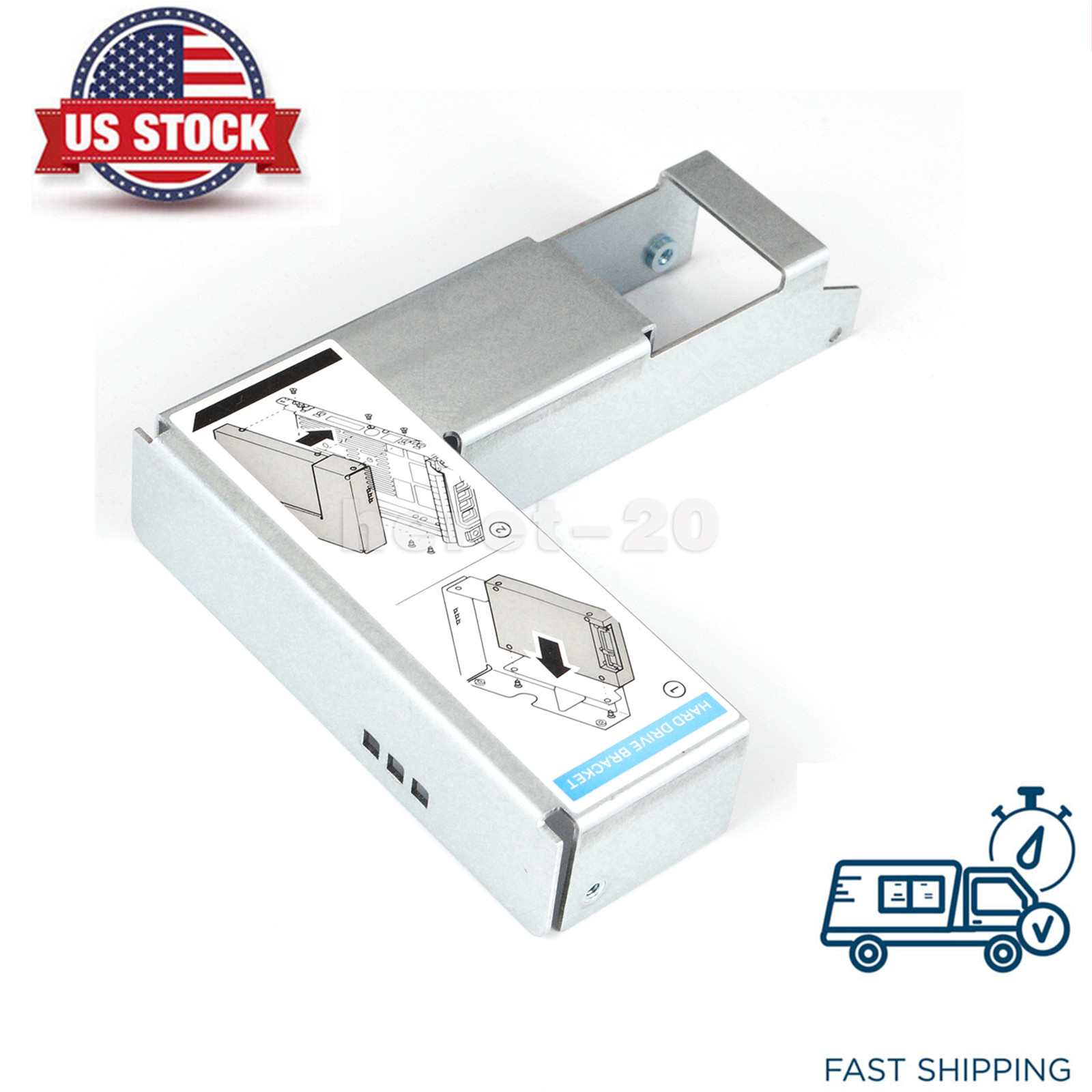 2x 9W8C4 3.5″ to 2.5″ Adapter For Dell F238F KG1CH R710 R720 R730 HDD Tray Caddy