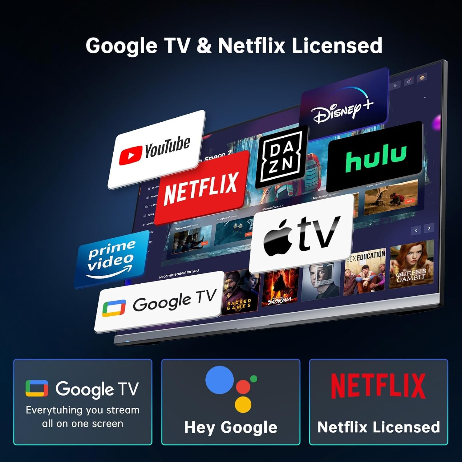 KTC A32Q8 32 Inch 4K Smart Monitor Google System UHD 3840x 2160 with Speakers