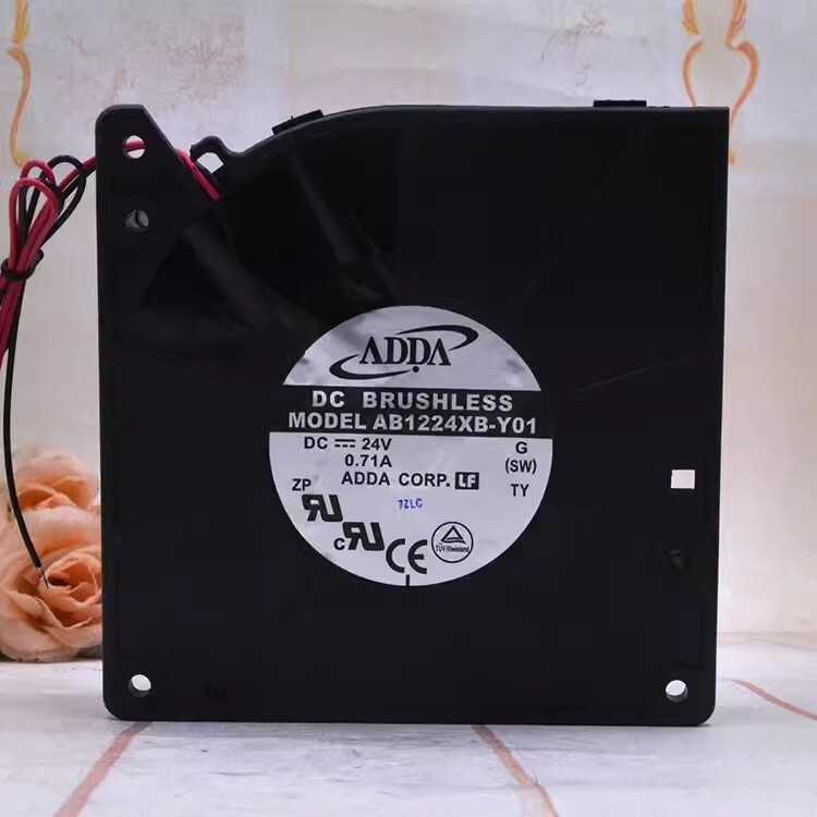 ADDA AB1224XB-Y01 12032 DC24V 0.71A 12CM 2-Wire Cooling Fan