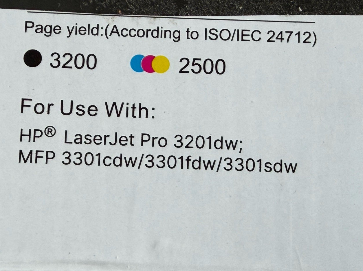218X 218A Toner Cartridges with Chip for HP Color Laserjet Pro 3201dw MFP3301fdw