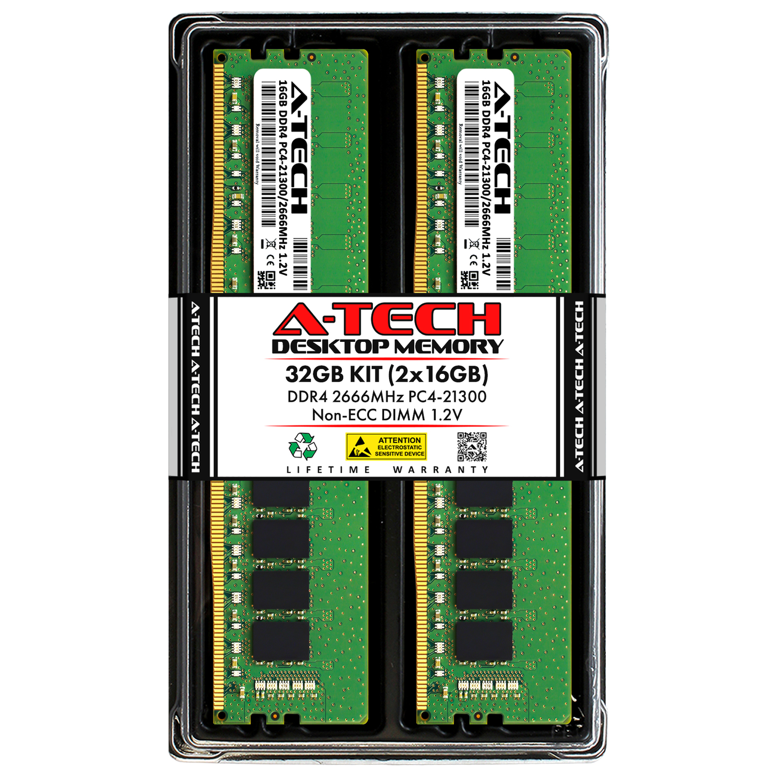 32GB 2x16GB DDR4-2666 MSI B250M PRO-VD B350 TOMAHAWK B360 GAMING PLUS Memory RAM