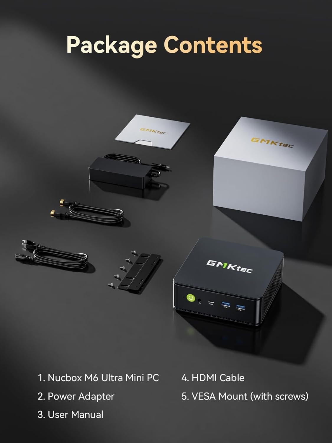 GMKtec Gaming Mini PC M6 Ultra Ryzen 7640HS Up to 5.0GHz 16GB RAM 1TB SSD