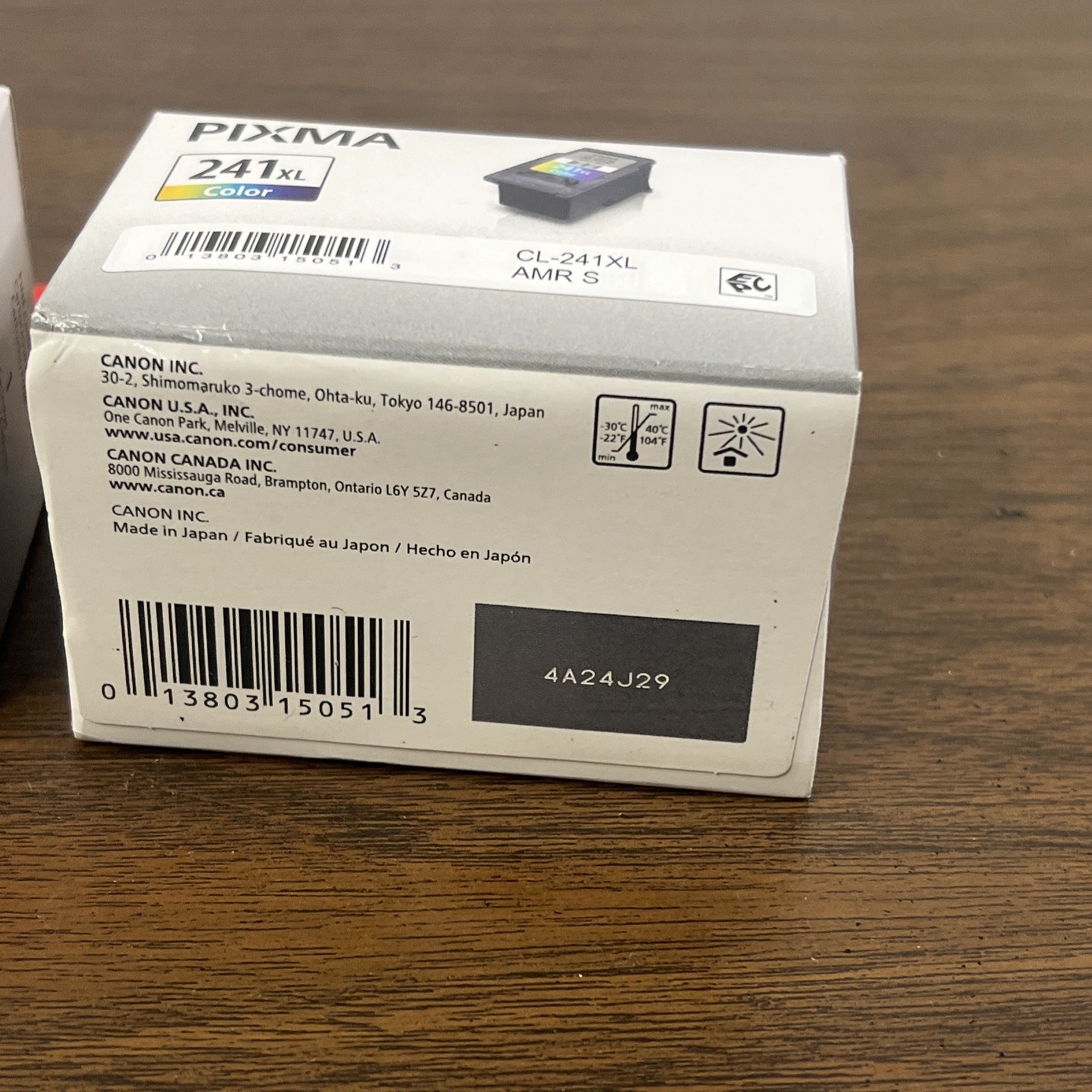 Canon Genuine PG-240XL Black CL-241XL Tri-Color High Yield Ink Cartridge Sealed