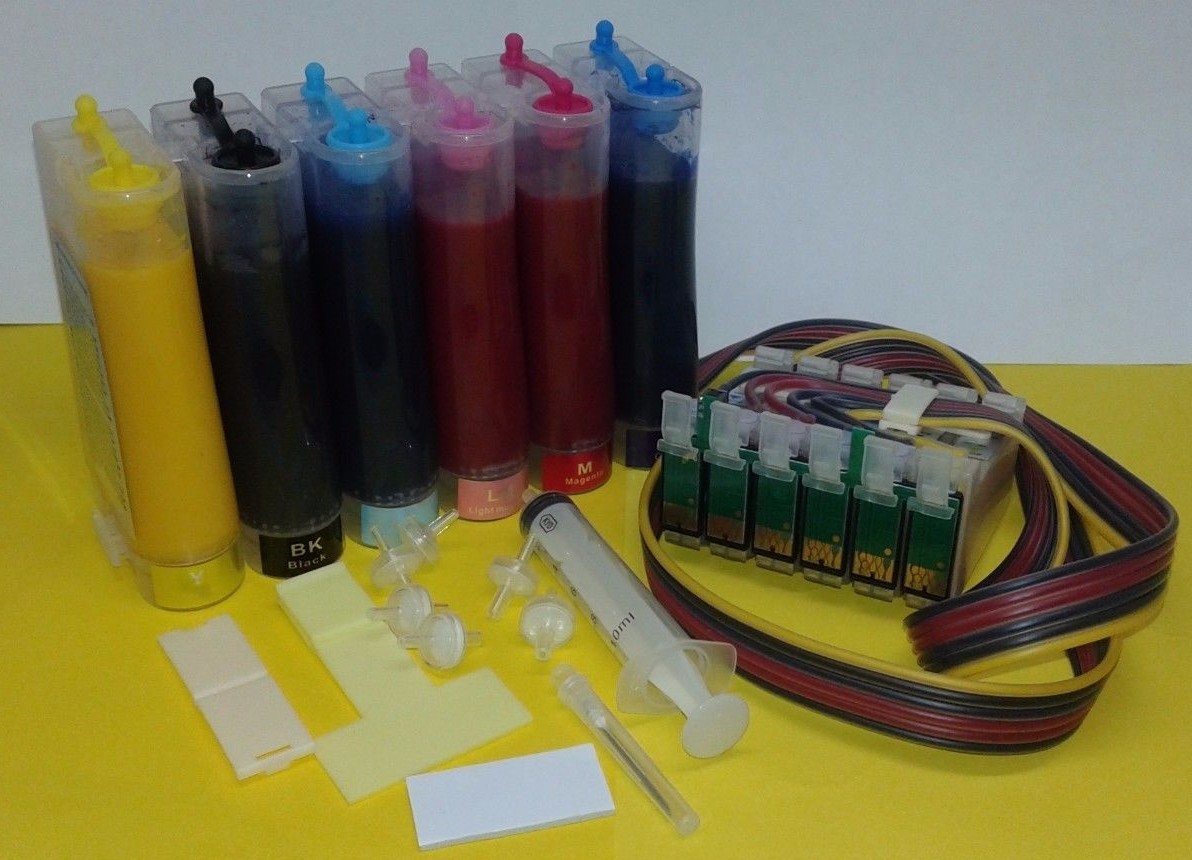 Pigment Full Ink system CISS for use in Epson Artisan 1430 printer