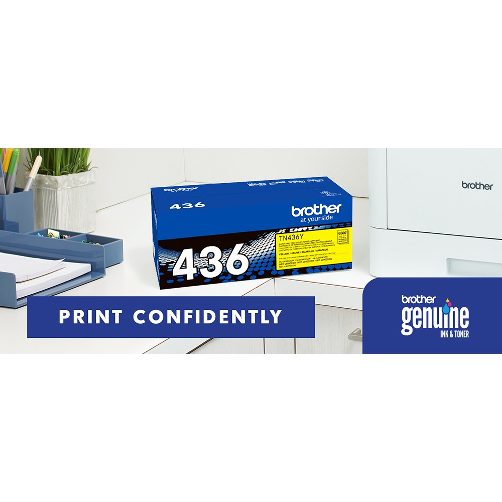 Brother Super High-yield Toner Cartridge, Yellow, Yields approx. 6,500 pages