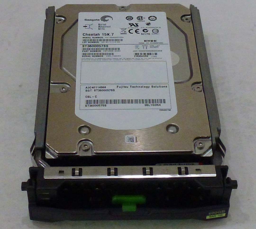 Fujitsu A3C40114568 600GB SAS 15K RPM Hard Drive ST3600057SS 9FN066-040