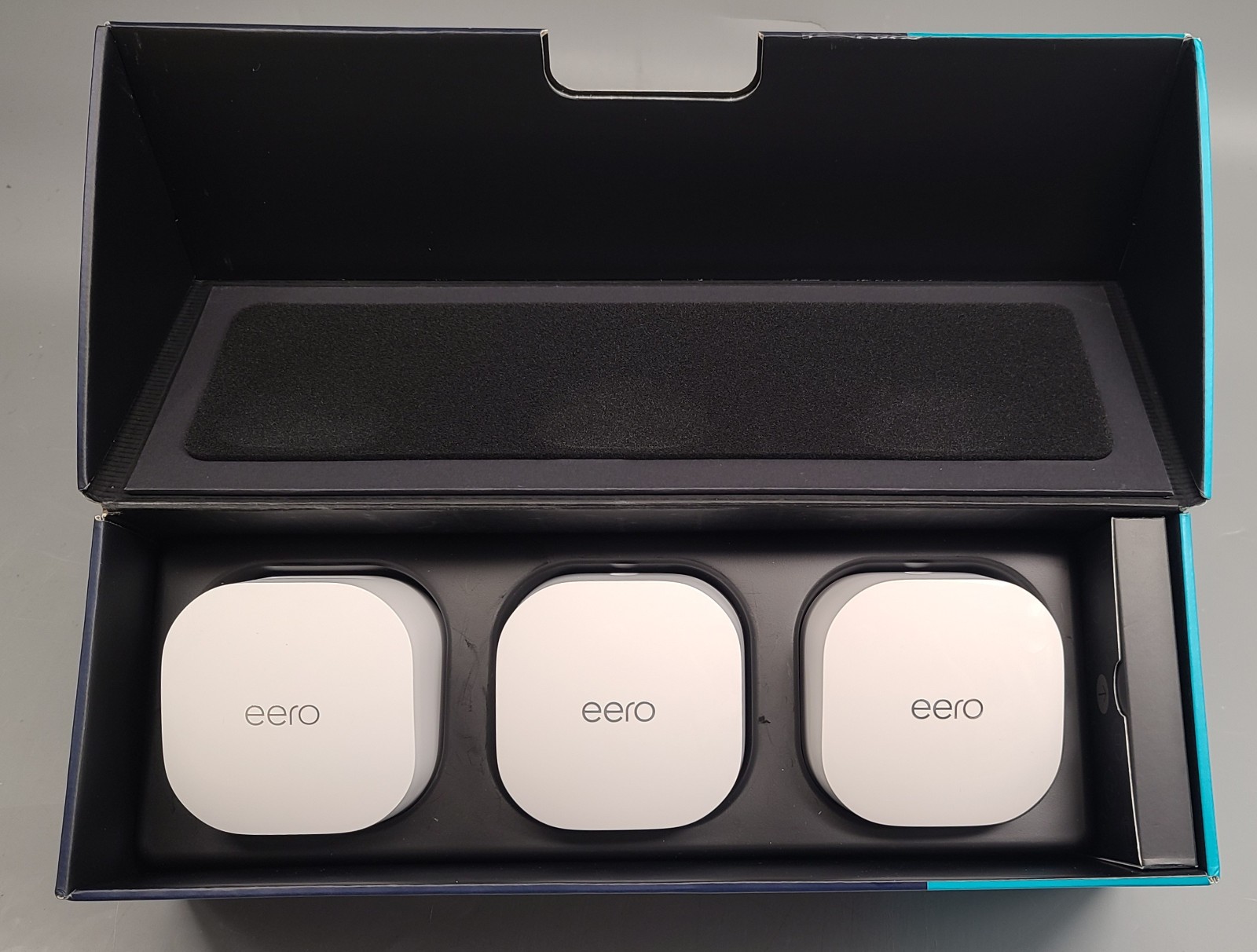 eero 6 M110311 WiFi 6 Dual-Band AX1800 3-pack Mesh System with PAs Boxed