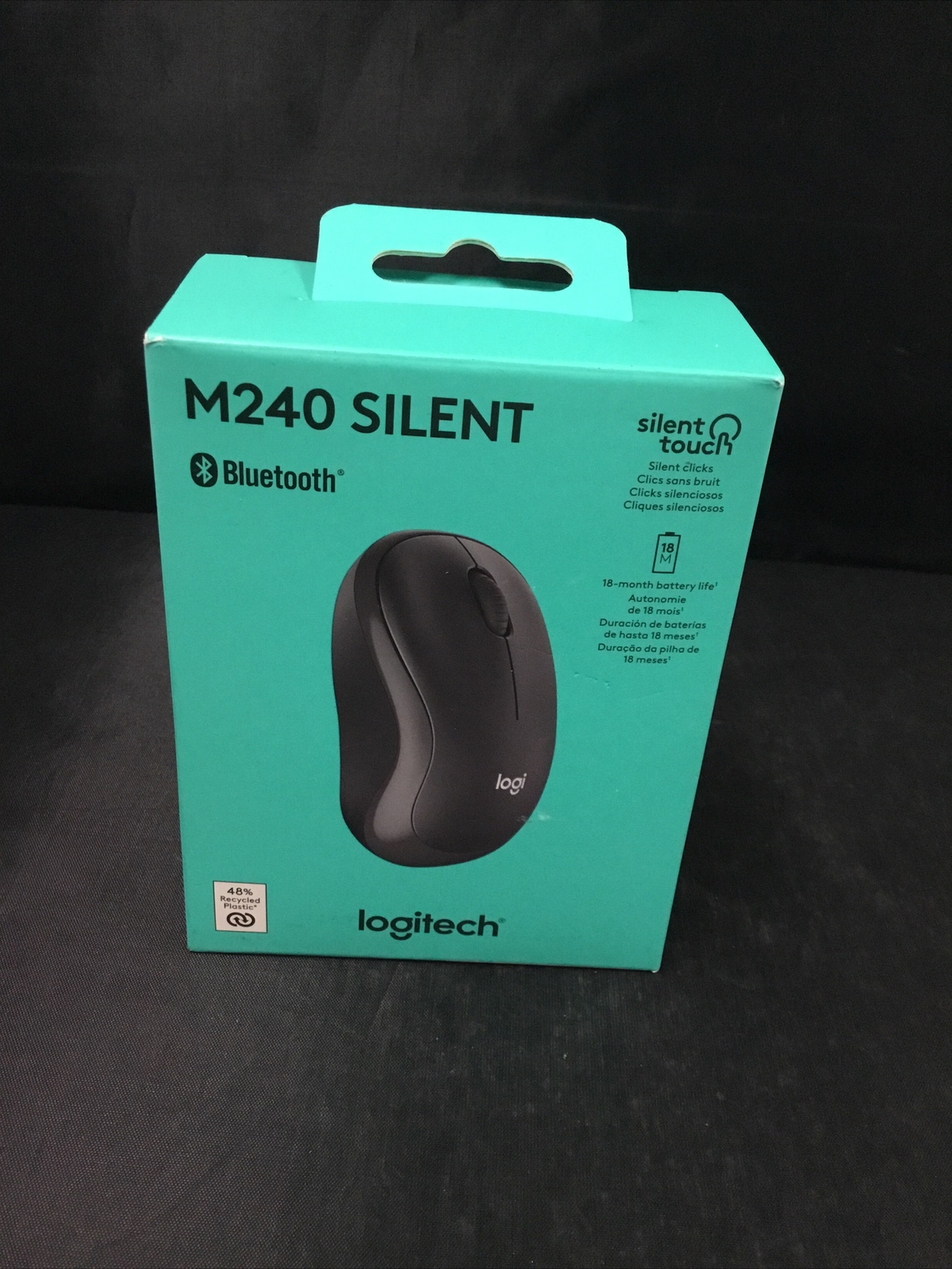 Authentic LOGITECH M240 Silent Bluetooth Mouse (910-007113) BLACK Brand New