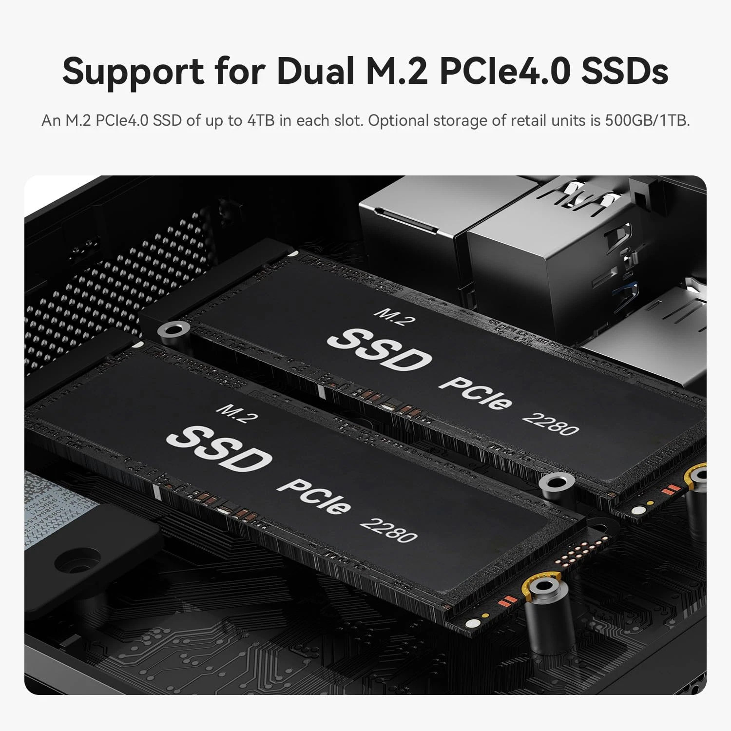Beelink SER5 Max Mini PC, AMD Ryzen 7 6800U 24G LPDDR5 RAM 500GB