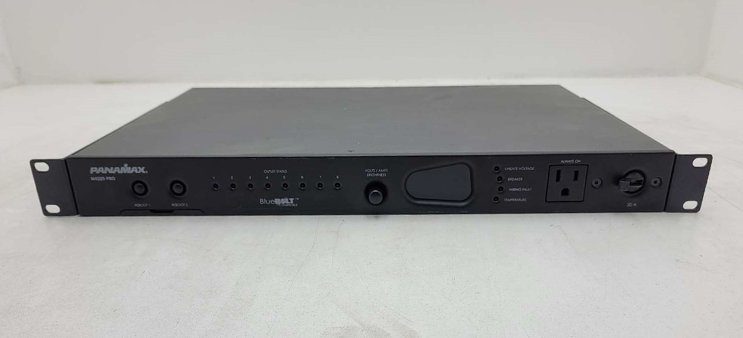 Panamax M4320-PRO 8-Outlet 20A Rackmount BlueBolt Power Management Tested