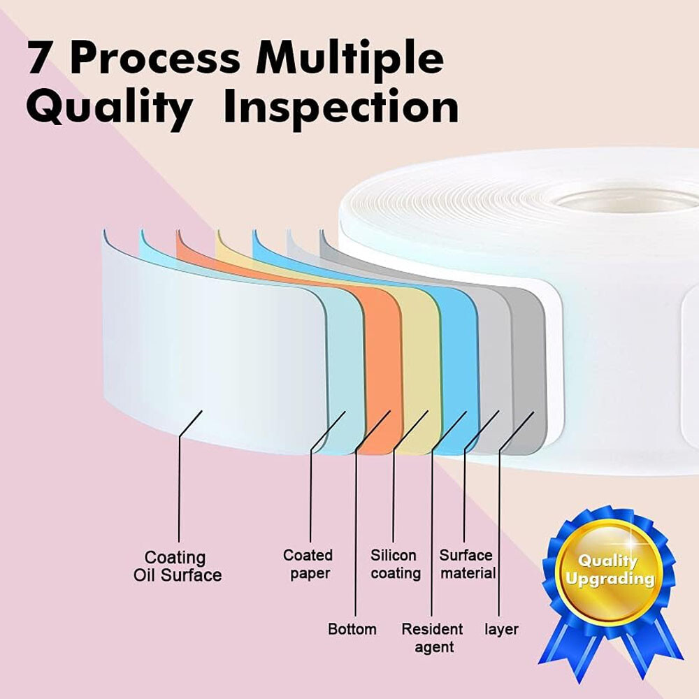 1/2 inch Label Stickers Self-Adhesive Tape Thermal Paper for NIIMBOT D110 D11