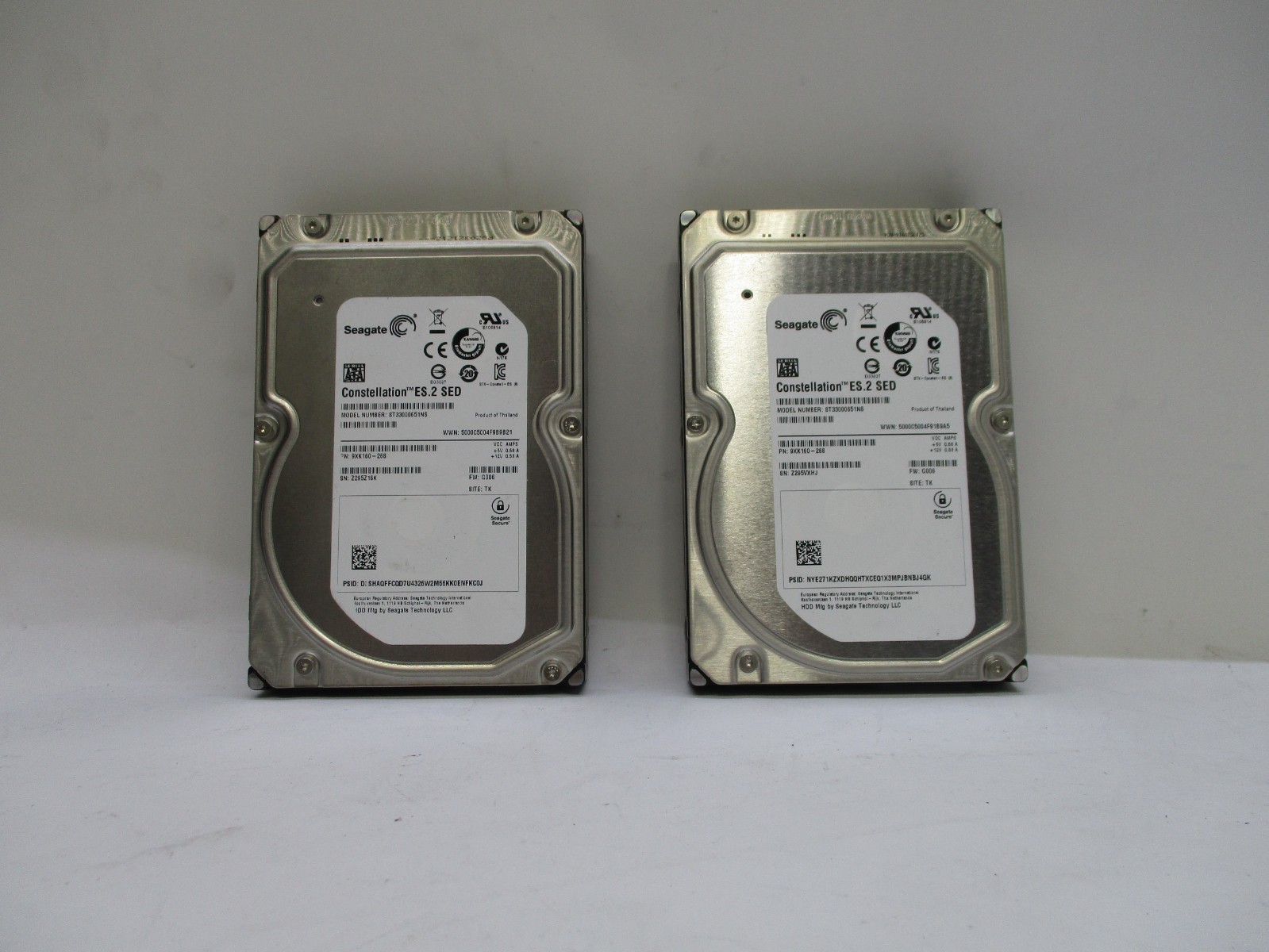LOT 2 Seagate Constellation ES.2 SED 3TB SATA 7200RPM 64MB T8 E11