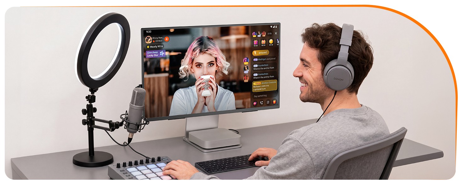 24″ QHD 144Hz Portable Display 2K Portable Monitor Kickstand for PC Mac Laptop