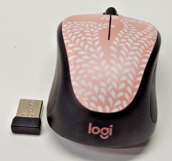 Logitech Design Collection Wireless Mouse M317C Pink Himalayan Fern