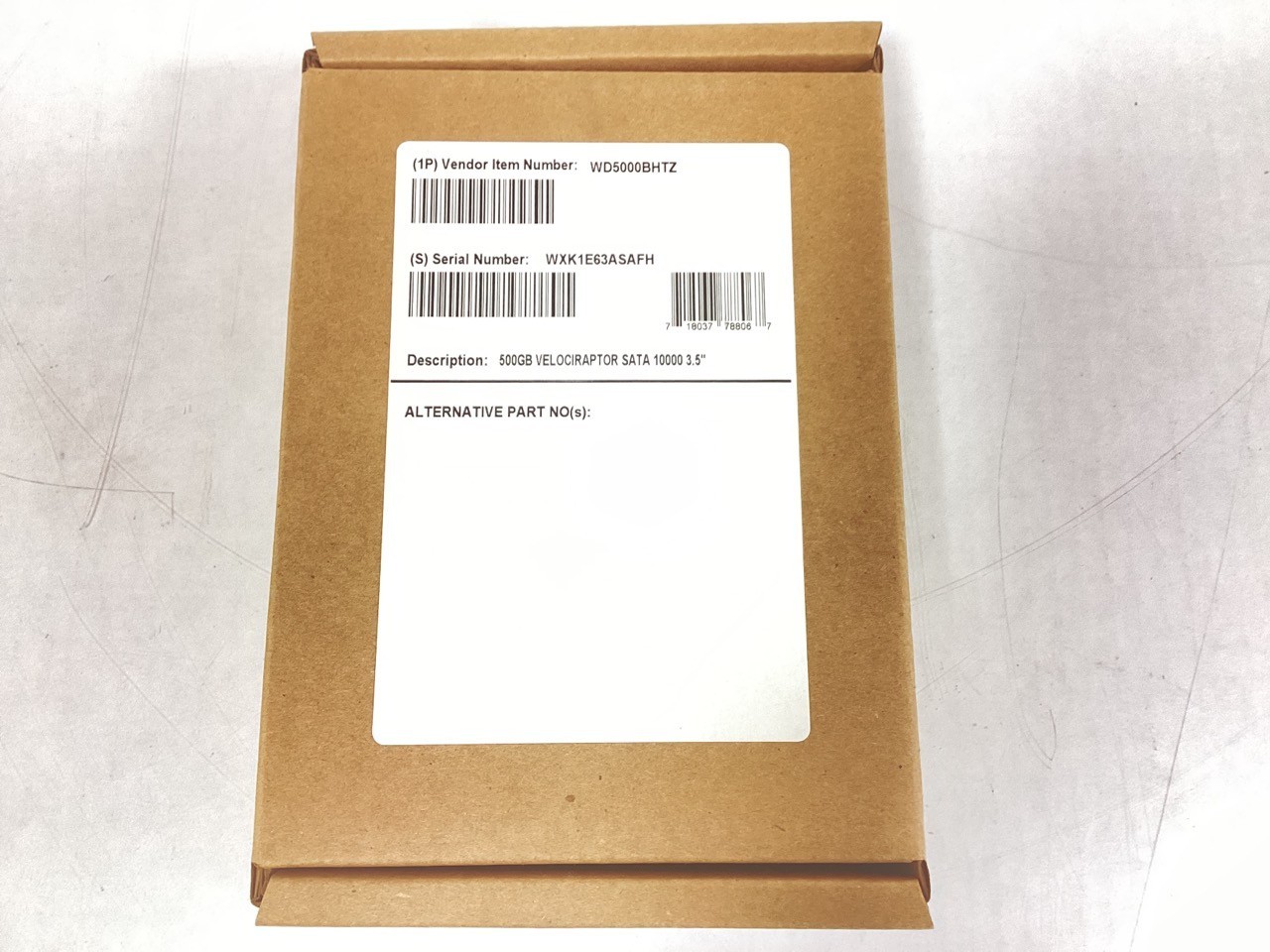 WD VelociRapter 500GB 2.5″ SATA 6.0B/s Internal Hard Drive (WD5000BHTZ)