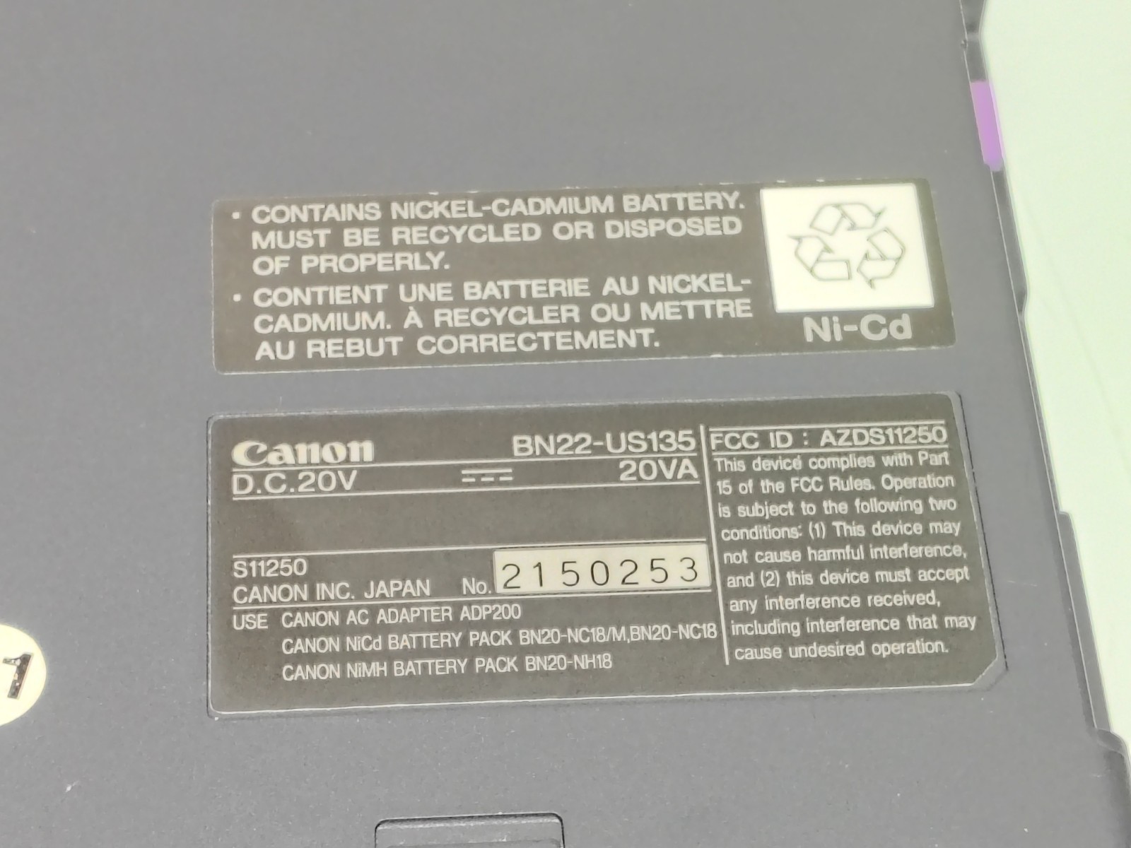 Canon NoteJet 486 Laptop With Built In Printer + New Power Cable (Car/Boat Only)