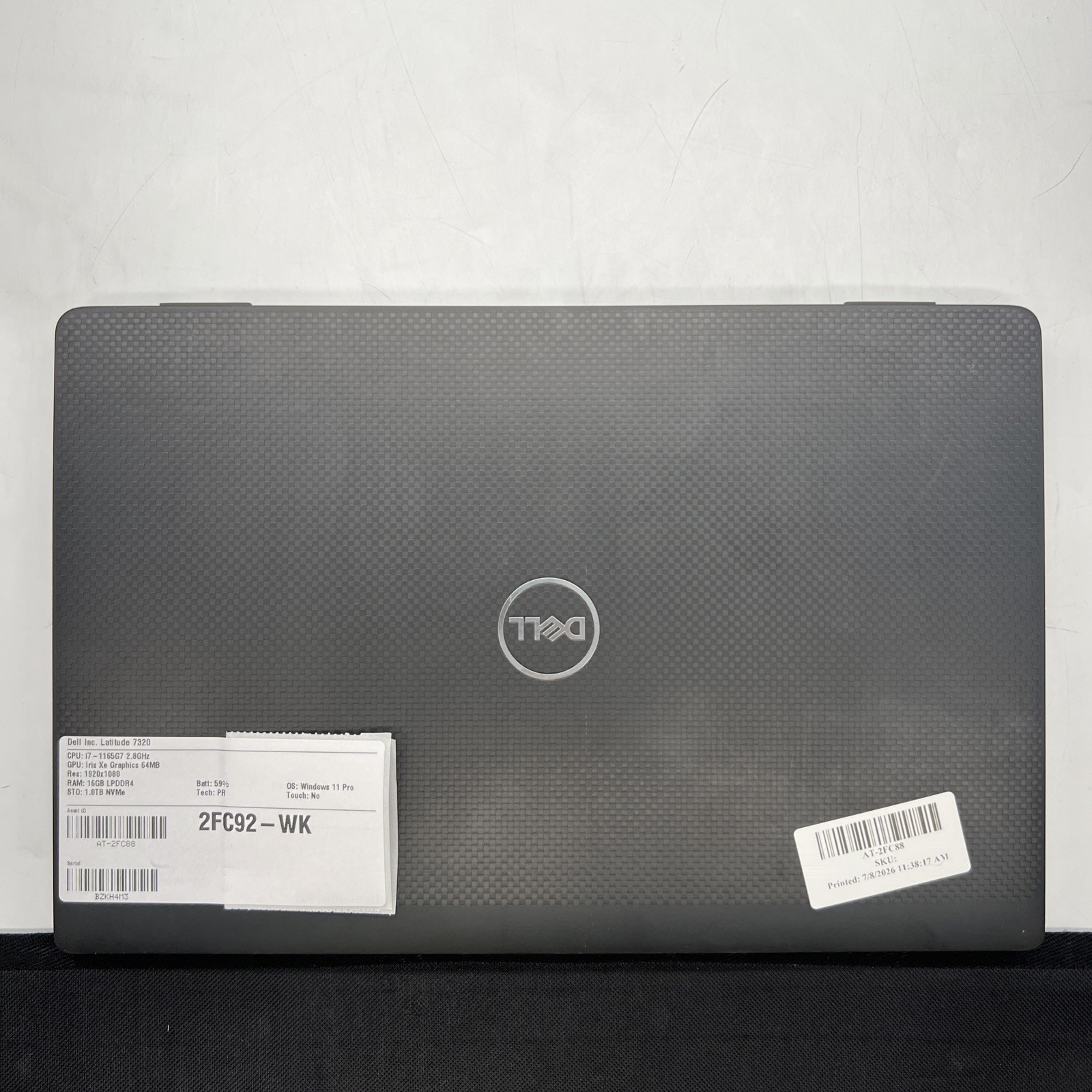 Dell Latitude 7320 13″ Intel I7 1165G7 2.8GHz 16GB RAM 1TB SSD Win11P Worn Keys