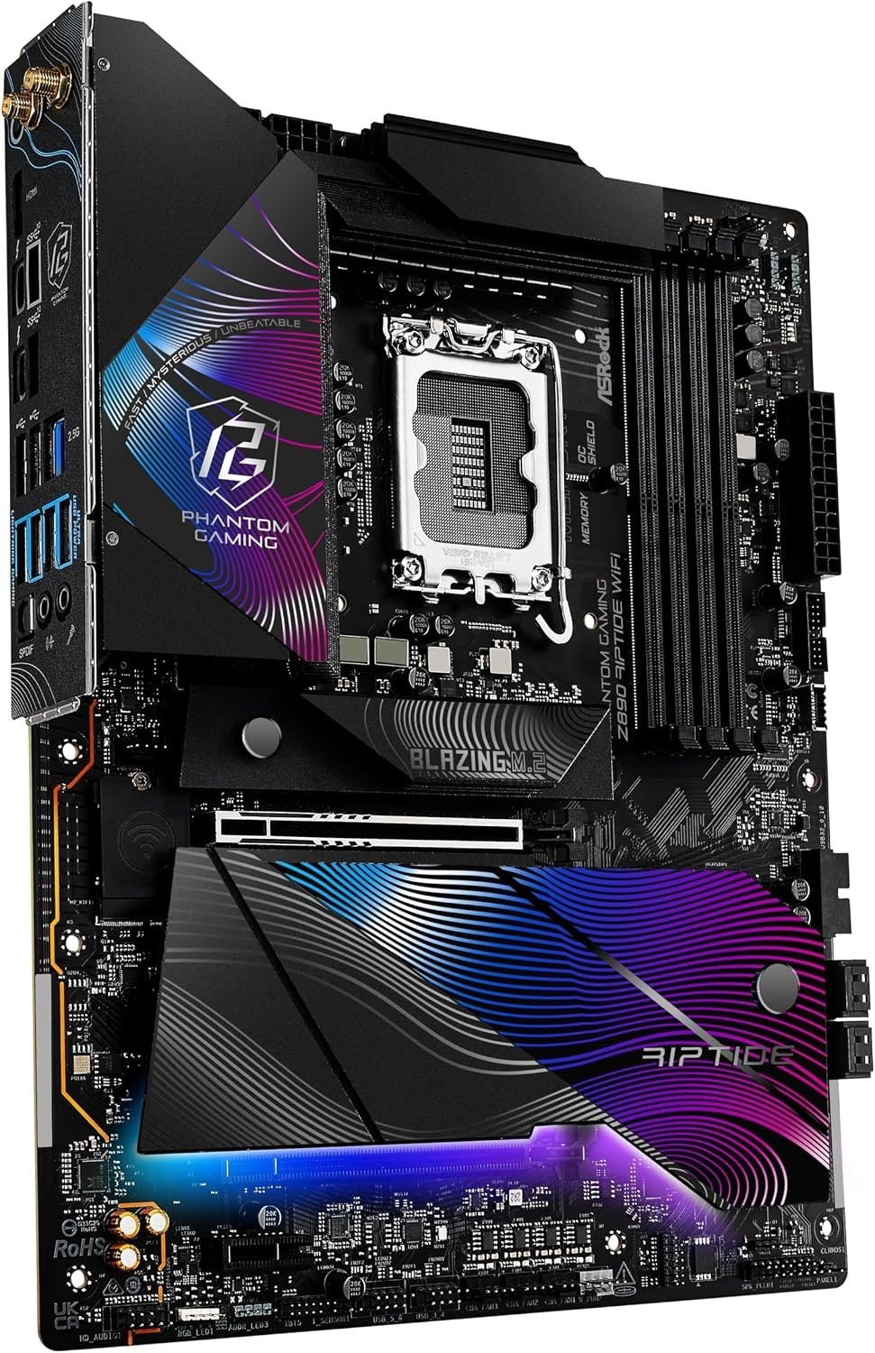 ASRock Phantom Gaming Z890 Riptide WiFi 7 Intel LGA1851 DDR5 ATX Motherboard NEW