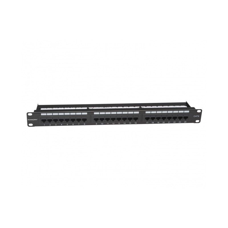 Platinum Tools 661-24C6 24 Port Cat6 Non-Shielded Patch Panel