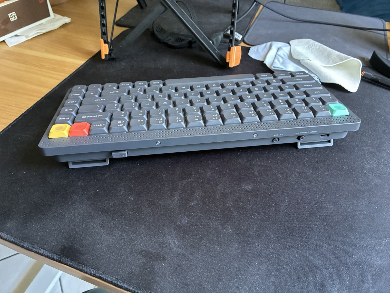 NuPhy Node 75 Wireless Mechanical Keyboard – Gray, Brown Nano Switch