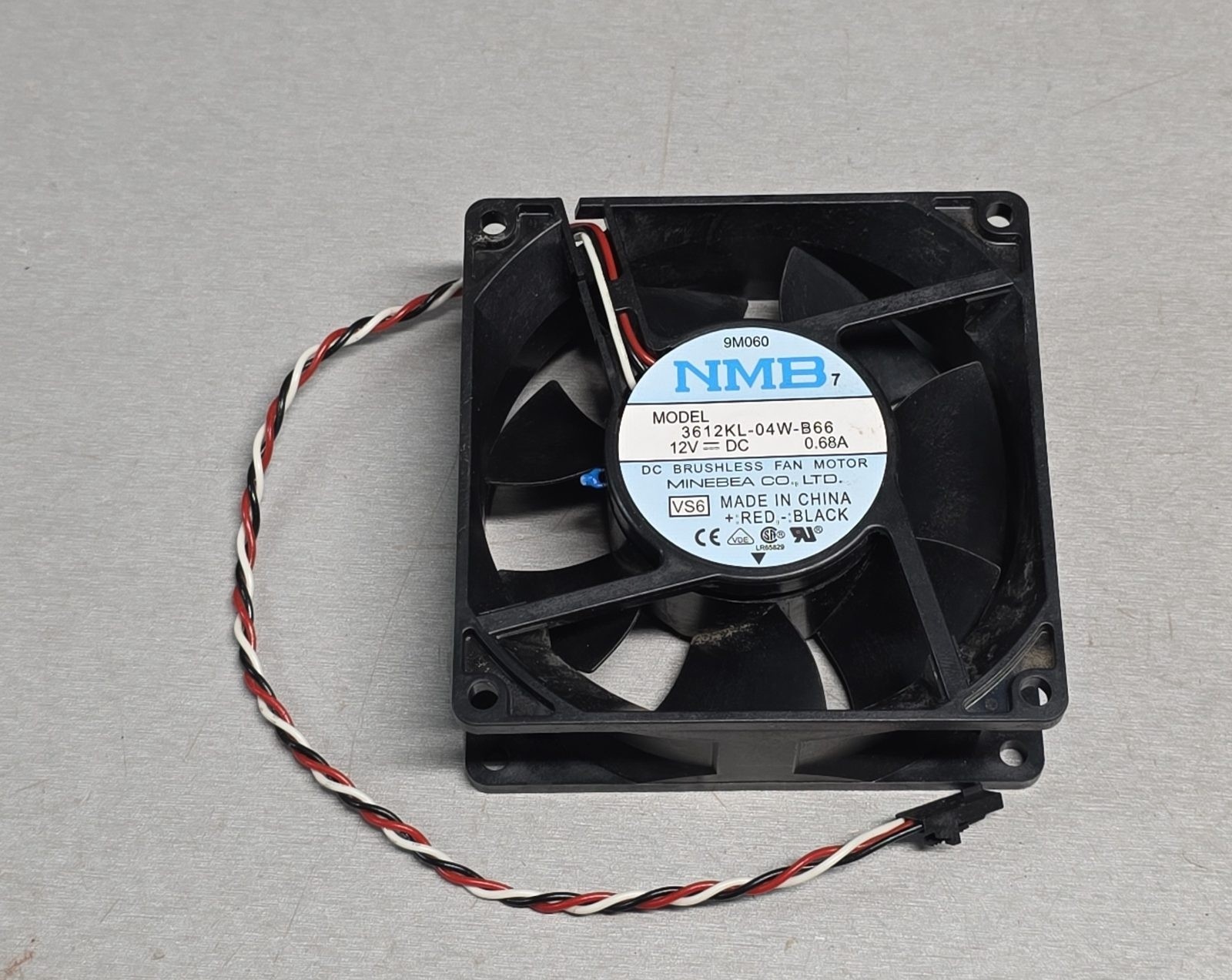 NMB 3612KL-04W-B66 12V DC Brushless Cooling Fan 0.68A Minebea