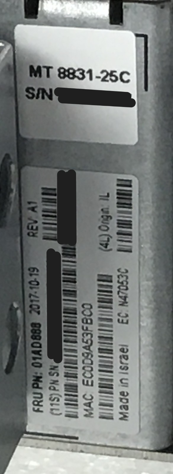 Mellanox MSN2410-CB2FO 48x10G/25G SFP, 8x100G QSFP Ethernet ONIE SN2410-CB2FO