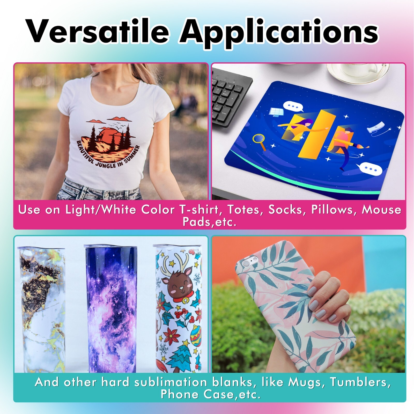 Bundle A-SUB Sublimation Paper Sublimation Ink for Epson Ecotan 502 522 542 F170