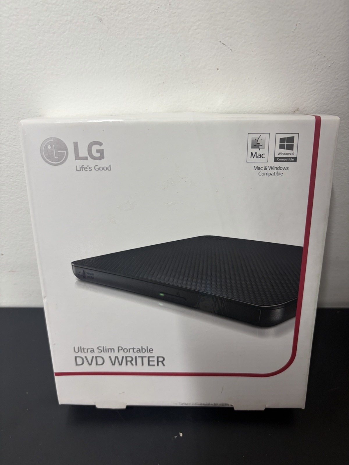 LG ULTRA SLIM Portable DVD WRITER SP80NB80 For Mac & Windows M-Disc SP80 -TESTED