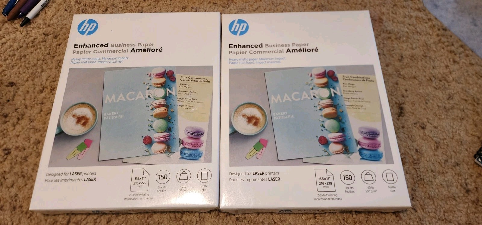 HP Enhanced Laser Matte FSC Paper 150 gsm-150 sht/Letter/8.5 x 11 in