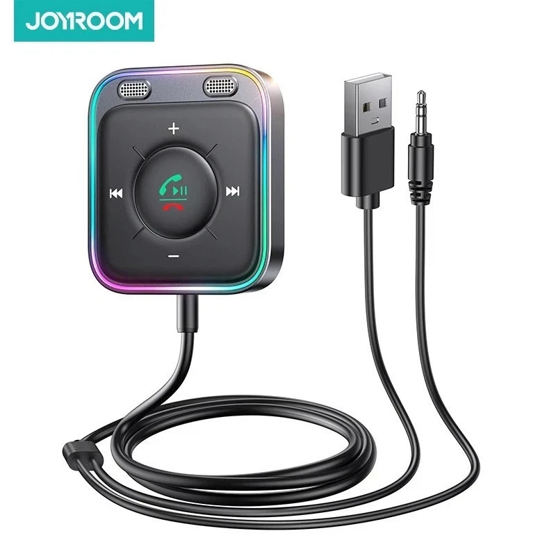 JOYROOM Bluetooth 5.4 AUX Car Adapter[2025 Upgrade] [Stronger Dual Mics& Noise
