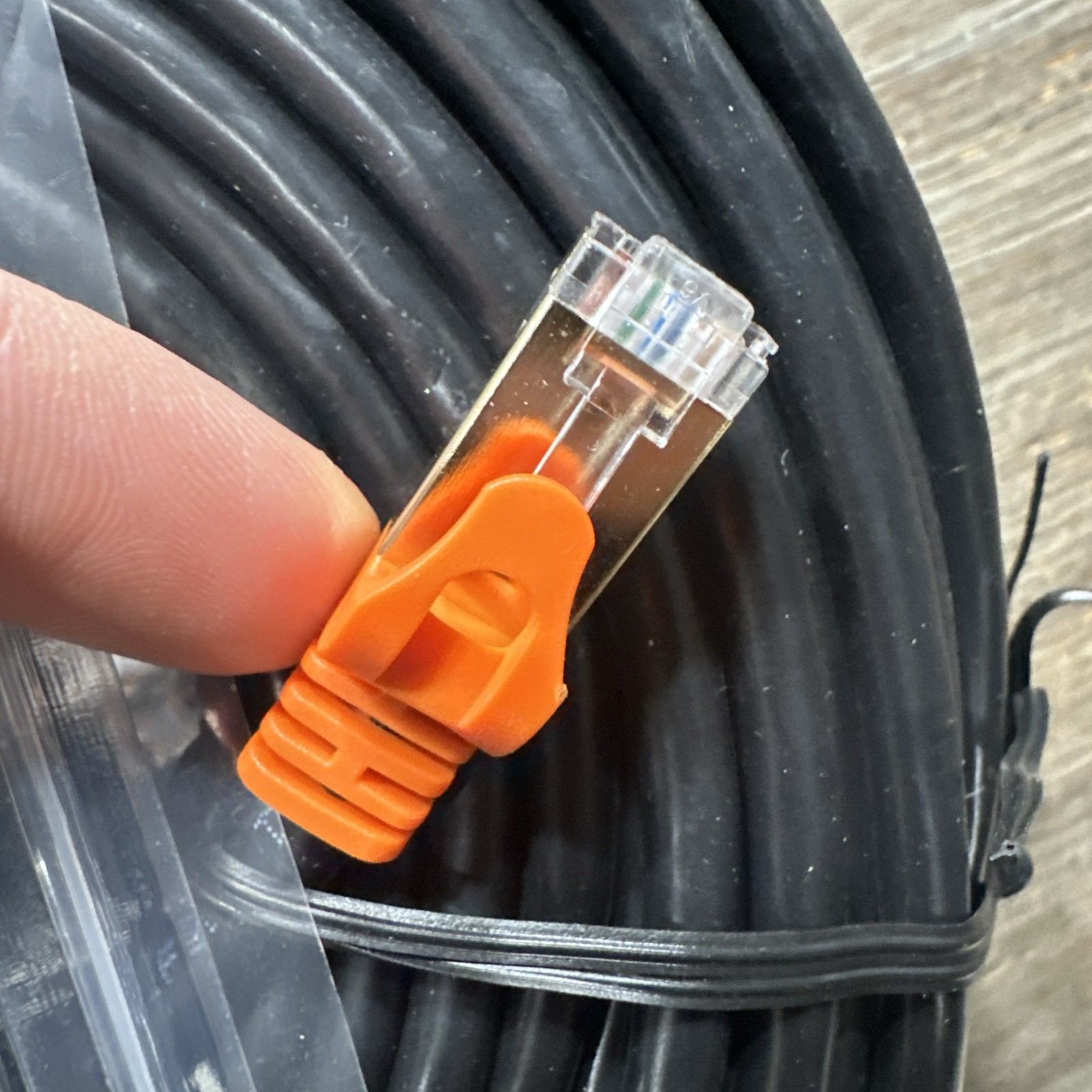 CAT7 Outdoor Waterproof Cable Direct Burial Copper UV Resistant 200FT