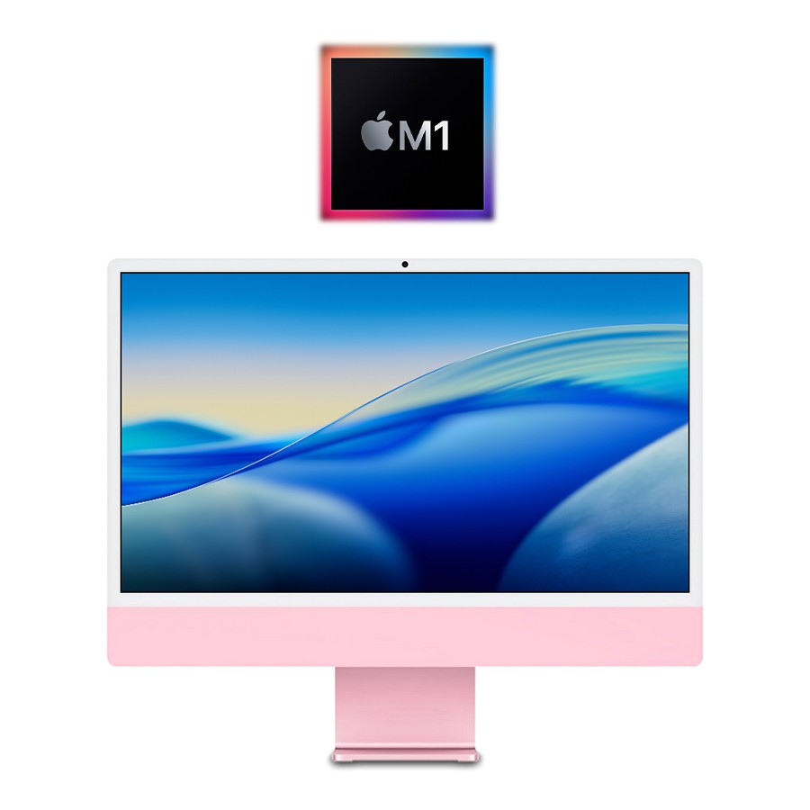 2021 Apple M1 iMac 24″ 3.20GHz/8GB/256GB SSD (Pink) – A2439 w/1 Year Warranty