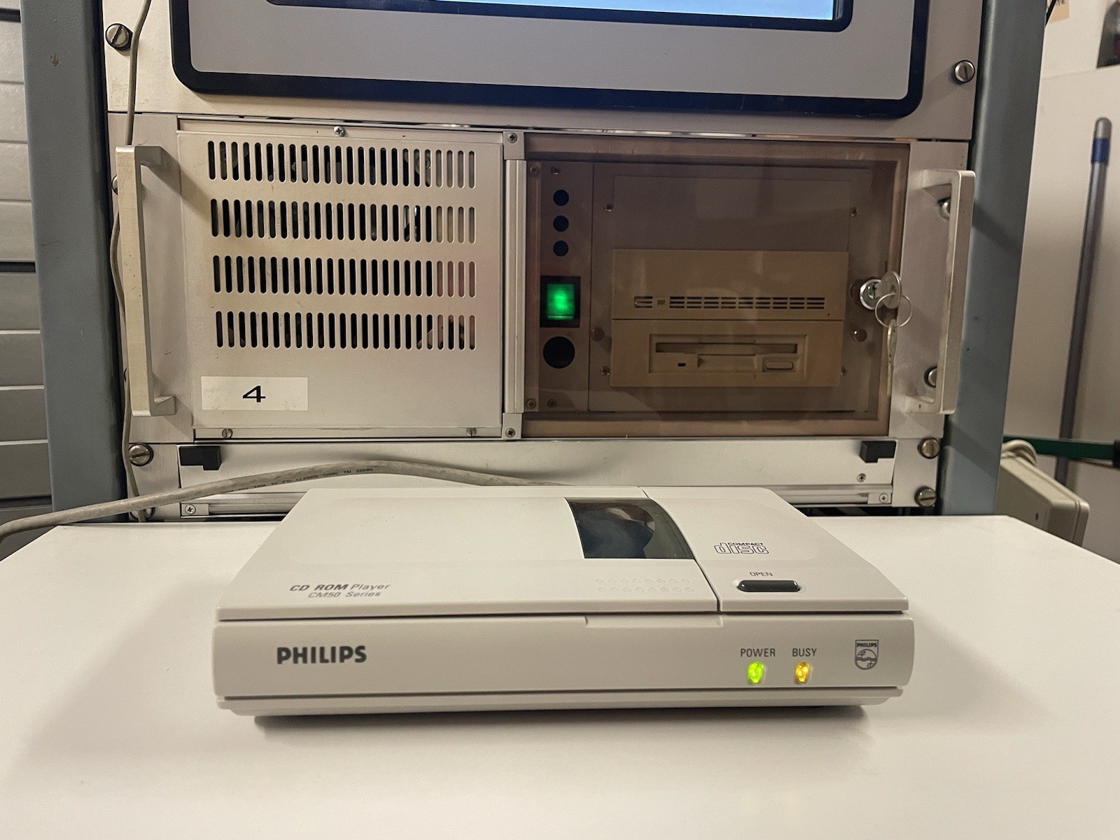 RARE Vintage Philips CM50 CD-ROM Drive KIT – Top Loading – LMSI ISA card